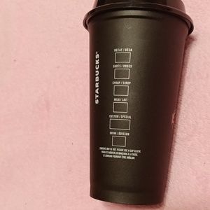 Starbucks black and gold rose cup
